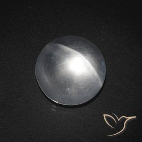 7.59 ct Round Quartz Cat's Eye, 12 mm From India, Photo A