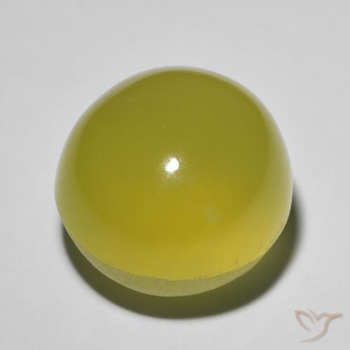 Quartz Cat's Eye Gemstone in 15 x 15 mm (calibrated) Size for Sale, Quartz Cat's Eye Stone in Bumblebee Yellow Color