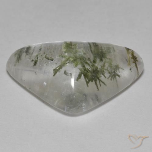Quartz With Hedenbergite Gemstone in 24 x 14.7 mm Size for Sale, Quartz With Hedenbergite Stone in Multicolor Color