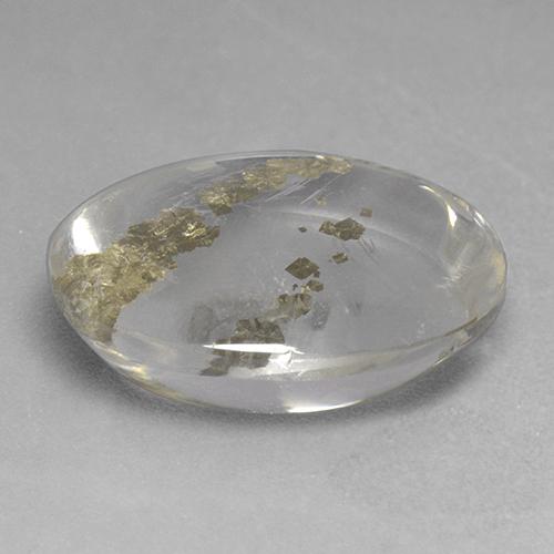 Quartz With Marcasite Gemstone in 18.7 x 13.6 mm Size for Sale, Quartz With Marcasite Stone in Multicolor Color