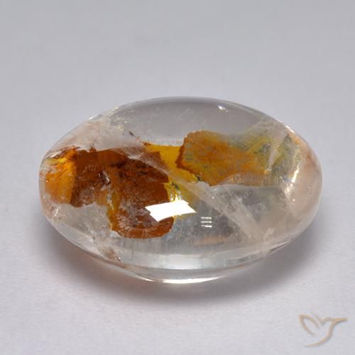 Quartz With Marcasite Gemstone in 14 x 12 mm (calibrated) Size for Sale, Quartz With Marcasite Stone in Multicolor Color