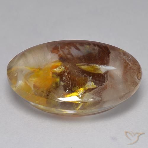 Quartz With Marcasite Gemstone in 16.4 x 12.6 mm Size for Sale, Quartz With Marcasite Stone in Multicolor Color