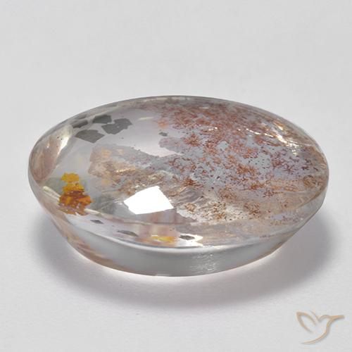 Quartz With Marcasite Gemstone in 16.8 x 13.4 mm Size for Sale, Quartz With Marcasite Stone in Multicolor Color