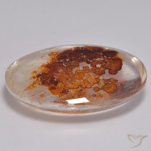 Quartz With Marcasite Gemstone in 28.7 x 21.5 mm Size for Sale, Quartz With Marcasite Stone in Multicolor Color