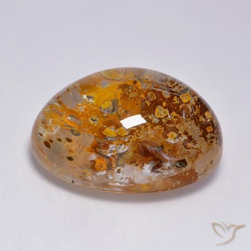 Quartz With Marcasite Gemstone in 20.9 x 16.8 mm Size for Sale, Quartz With Marcasite Stone in Multicolor Color