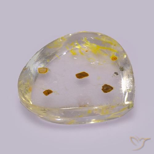 Quartz With Marcasite Gemstone in 20 x 18.4 mm Size for Sale, Quartz With Marcasite Stone in Multicolor Color