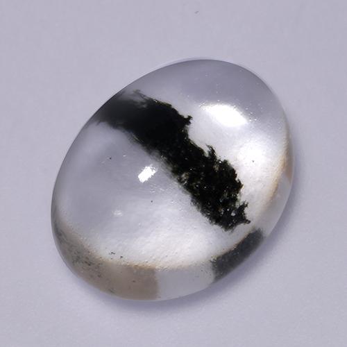 Multicolor Quartz With Marcasite Gem - 11.6ct Oval Cabochon (ID: 522187)