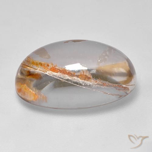 Quartz With Marcasite Gemstone in 18.3 x 12.1 mm Size for Sale, Quartz With Marcasite Stone in Multicolor Color