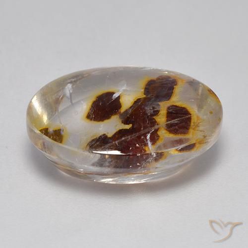 Quartz With Marcasite Gemstone in 16 x 12 mm (calibrated) Size for Sale, Quartz With Marcasite Stone in Multicolor Color