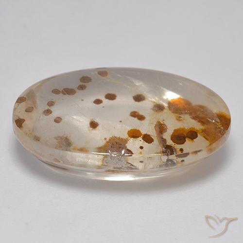 Quartz With Marcasite Gemstone in 21.4 x 14.4 mm Size for Sale, Quartz With Marcasite Stone in Multicolor Color