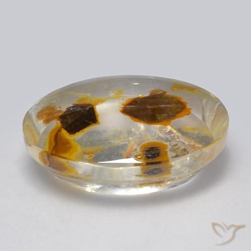 Quartz With Marcasite Gemstone in 16 x 12 mm (calibrated) Size for Sale, Quartz With Marcasite Stone in Multicolor Color