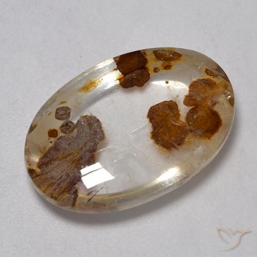 8.86ct Natural Multicolor Quartz With Marcasite, Oval, Transparent