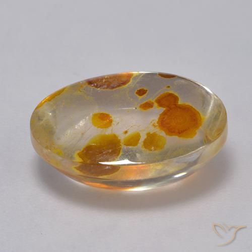 Quartz With Marcasite Gemstone in 16 x 12 mm (calibrated) Size for Sale, Quartz With Marcasite Stone in Multicolor Color