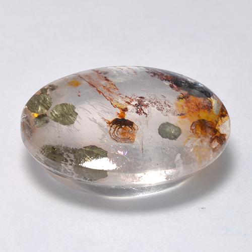 Quartz With Marcasite Gemstone in 18.2 x 14.6 mm Size for Sale, Quartz With Marcasite Stone in Multicolor Color