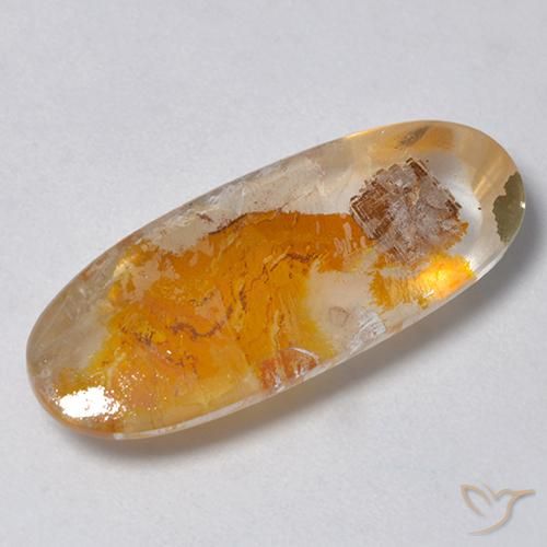 9.59ct Natural Multicolor Quartz With Marcasite, Oval, Transparent