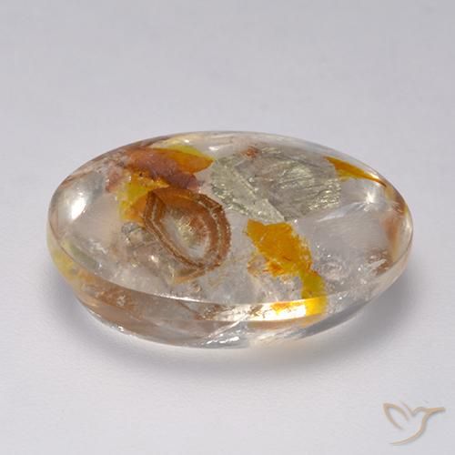 Quartz With Marcasite Gemstone in 19.8 x 15.7 mm Size for Sale, Quartz With Marcasite Stone in Multicolor Color