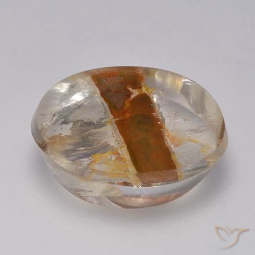 Quartz With Marcasite Gemstone in 14.6 x 12.6 mm Size for Sale, Quartz With Marcasite Stone in Multicolor Color
