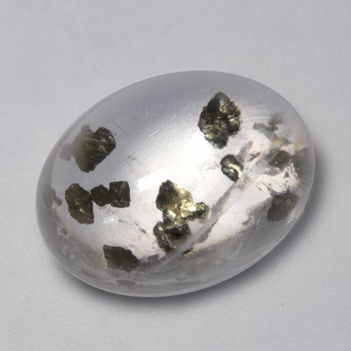 Multicolor Quartz With Marcasite Gem - 9.3ct Oval Cabochon (ID: 523448)
