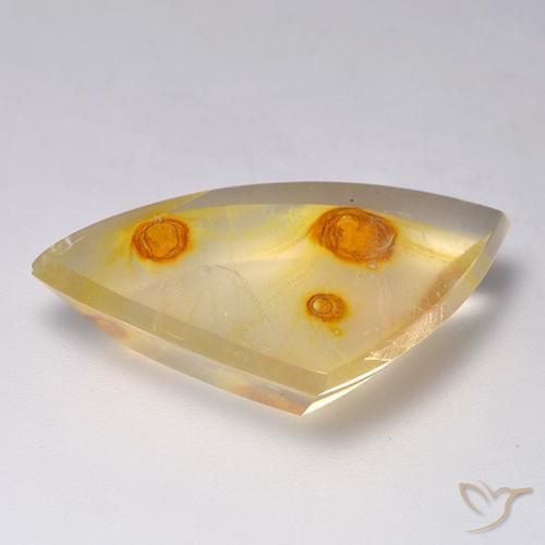 Quartz With Marcasite Gemstone in 27.1 x 17.9 mm Size for Sale, Quartz With Marcasite Stone in Multicolor Color
