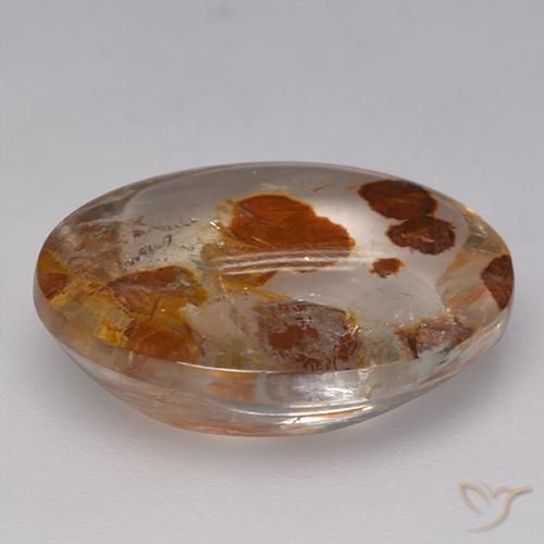 Quartz With Marcasite Gemstone in 16.8 x 13.3 mm Size for Sale, Quartz With Marcasite Stone in Multicolor Color