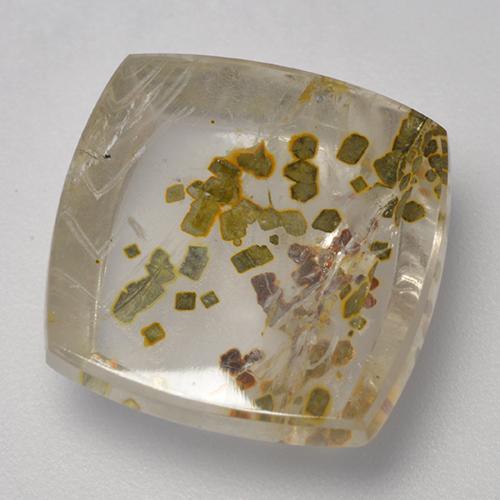 Multicolore Quartz With Marcasite Gem - 10.4ct Cabochon quadrato (ID: 523837)