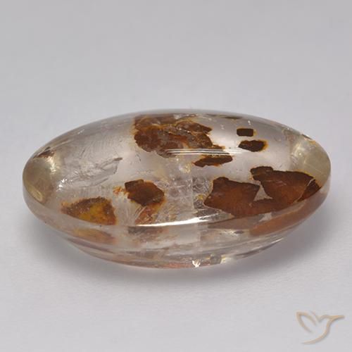 Quartz With Marcasite Gemstone in 18 x 13 mm (calibrated) Size for Sale, Quartz With Marcasite Stone in Multicolor Color