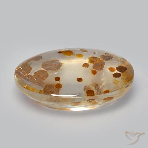 Quartz With Marcasite Gemstone in 18.9 x 13.5 mm Size for Sale, Quartz With Marcasite Stone in Multicolor Color