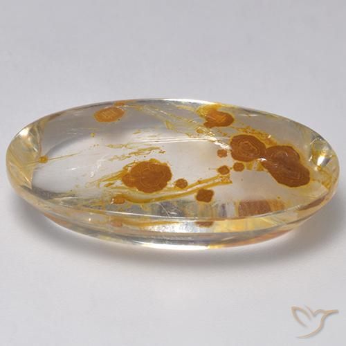 Quartz With Marcasite Gemstone in 28.1 x 16.9 mm Size for Sale, Quartz With Marcasite Stone in Multicolor Color