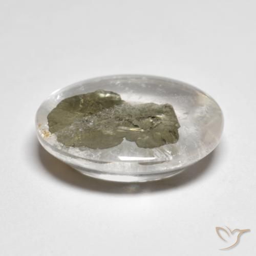 Quartz With Marcasite Gemstone in 16.9 x 14 mm Size for Sale, Quartz With Marcasite Stone in Multicolor Color