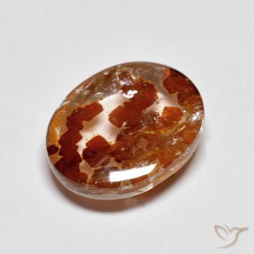 5.24 ct Multicolor Quartz With Marcasite Stone, Natural Quartz With Marcasite in Oval Cabochon Shape for Sale