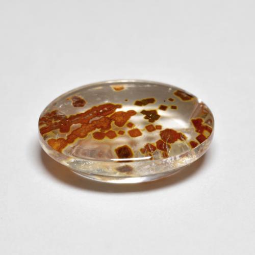 Quartz With Marcasite Gemstone in 13.9 x 10.6 mm Size for Sale, Quartz With Marcasite Stone in Multicolor Color