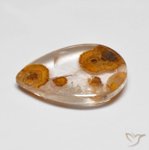 Quartz With Marcasite Gemstone in 18 x 13 mm (calibrated) Size for Sale, Quartz With Marcasite Stone in Multicolor Color