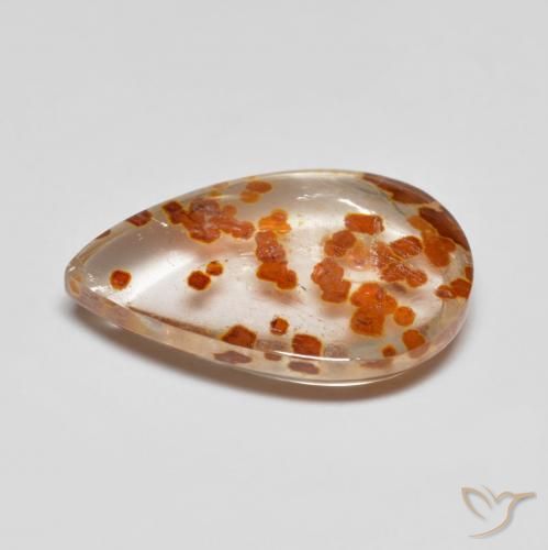 Quartz With Marcasite Gemstone in 16.3 x 11 mm Size for Sale, Quartz With Marcasite Stone in Multicolor Color