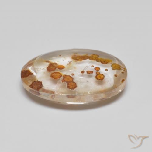Quartz With Marcasite Gemstone in 14.8 x 10.6 mm Size for Sale, Quartz With Marcasite Stone in Multicolor Color