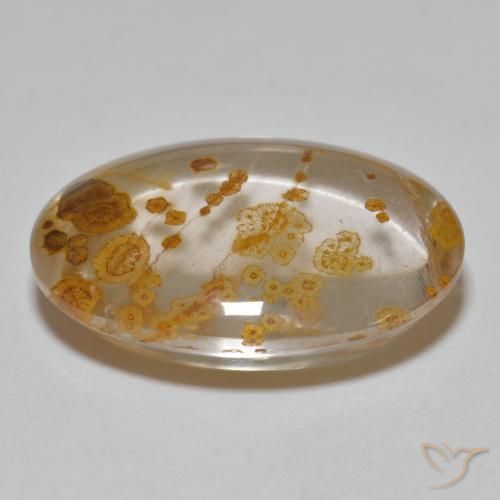 Quartz With Marcasite Gemstone in 23.8 x 17.1 mm Size for Sale, Quartz With Marcasite Stone in Multicolor Color
