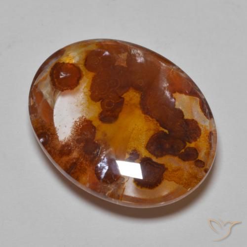 19.21ct Natural Multicolor Quartz With Marcasite, Oval, Transparent
