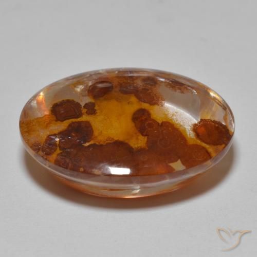 Quartz With Marcasite Gemstone in 21 x 16.6 mm Size for Sale, Quartz With Marcasite Stone in Multicolor Color