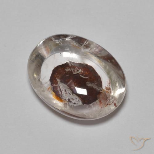 6.33 ct Oval Quartz With Marcasite, 14.4 x 11.1 mm From Brazil, Photo A