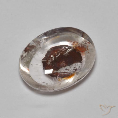 6.33 ct Multicolor Quartz With Marcasite Stone, Natural Quartz With Marcasite in Oval Cabochon Shape for Sale