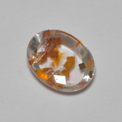 2.57 ct Multicolor Quartz With Marcasite Stone, Natural Quartz With Marcasite in Oval Cabochon Shape for Sale