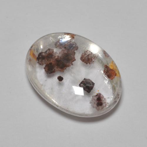 Multicolor Quartz With Marcasite Gem - 9ct Oval Cabochon (ID: 577733)