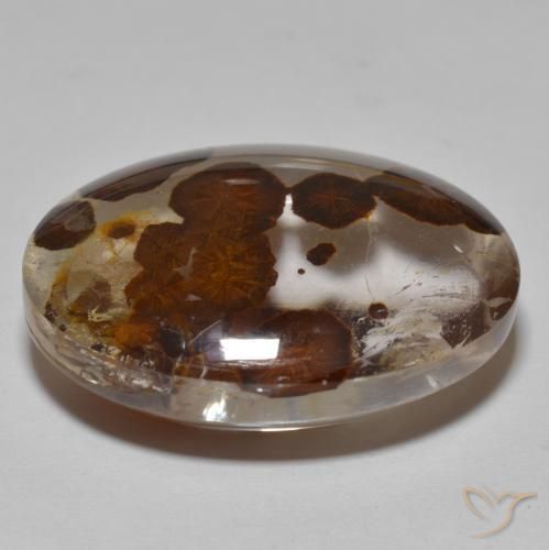 Quartz With Marcasite Gemstone in 24.5 x 18.8 mm Size for Sale, Quartz With Marcasite Stone in Multicolor Color