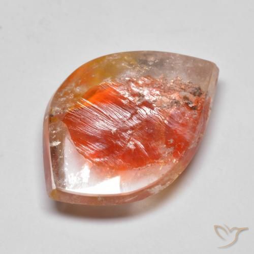 14.85 ct Multicolor Quartz With Marcasite Stone, Natural Quartz With Marcasite in Fancy Cabochon Shape for Sale