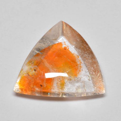 Multicolor Quartz With Marcasite Gem - 5ct Trillion Cabochon (ID: 585649)