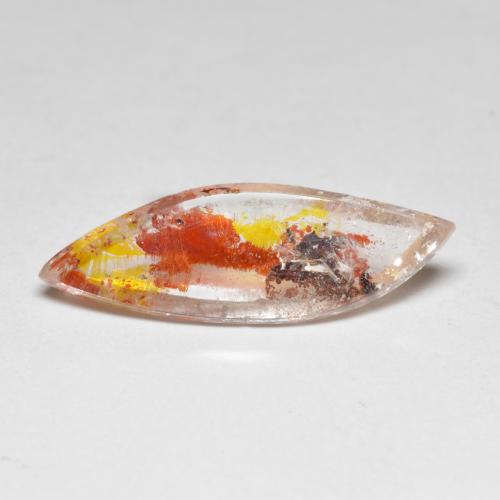 Multicolor Quartz With Marcasite Gem - 4.2ct Fancy Cabochon (ID: 585678)