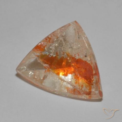 7.67 ct Trillion Quartz With Marcasite, 17.4 x 14.1 mm From Brazil, Photo A