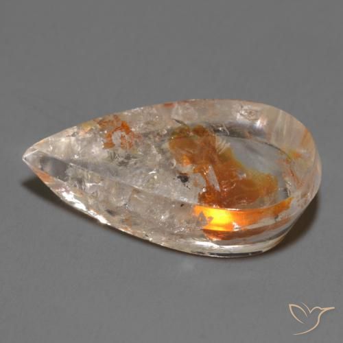 Quartz With Marcasite Gemstone in 22.1 x 13.6 mm Size for Sale, Quartz With Marcasite Stone in Multicolor Color
