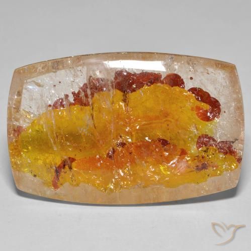 63.38ct Natural Multicolor Quartz With Marcasite, Cushion, Transparent