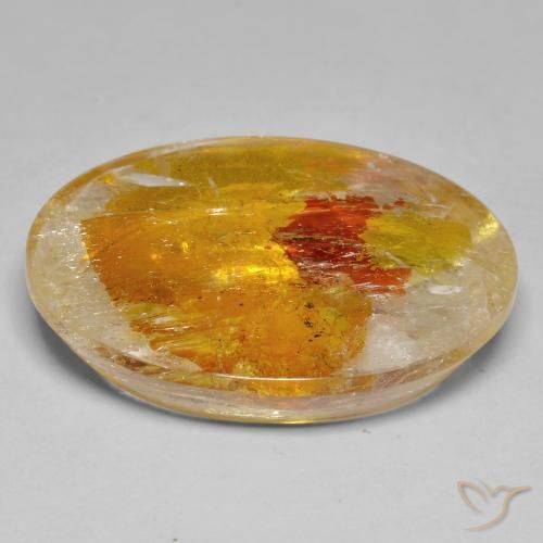 Quartz With Marcasite Gemstone in 27 x 20 mm (calibrated) Size for Sale, Quartz With Marcasite Stone in Multicolor Color