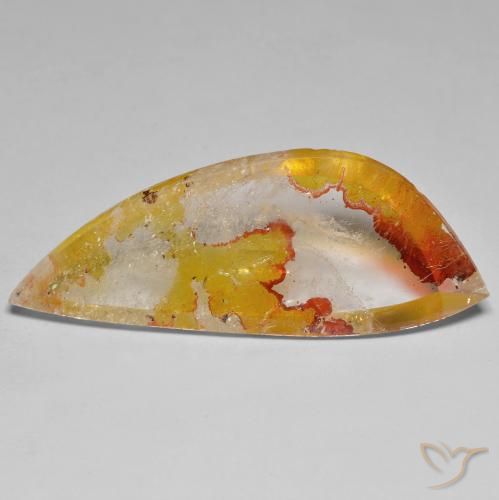 31.30 ct Golden Quartz With Marcasite Stone, Natural Quartz With Marcasite in Fancy Cabochon Shape for Sale